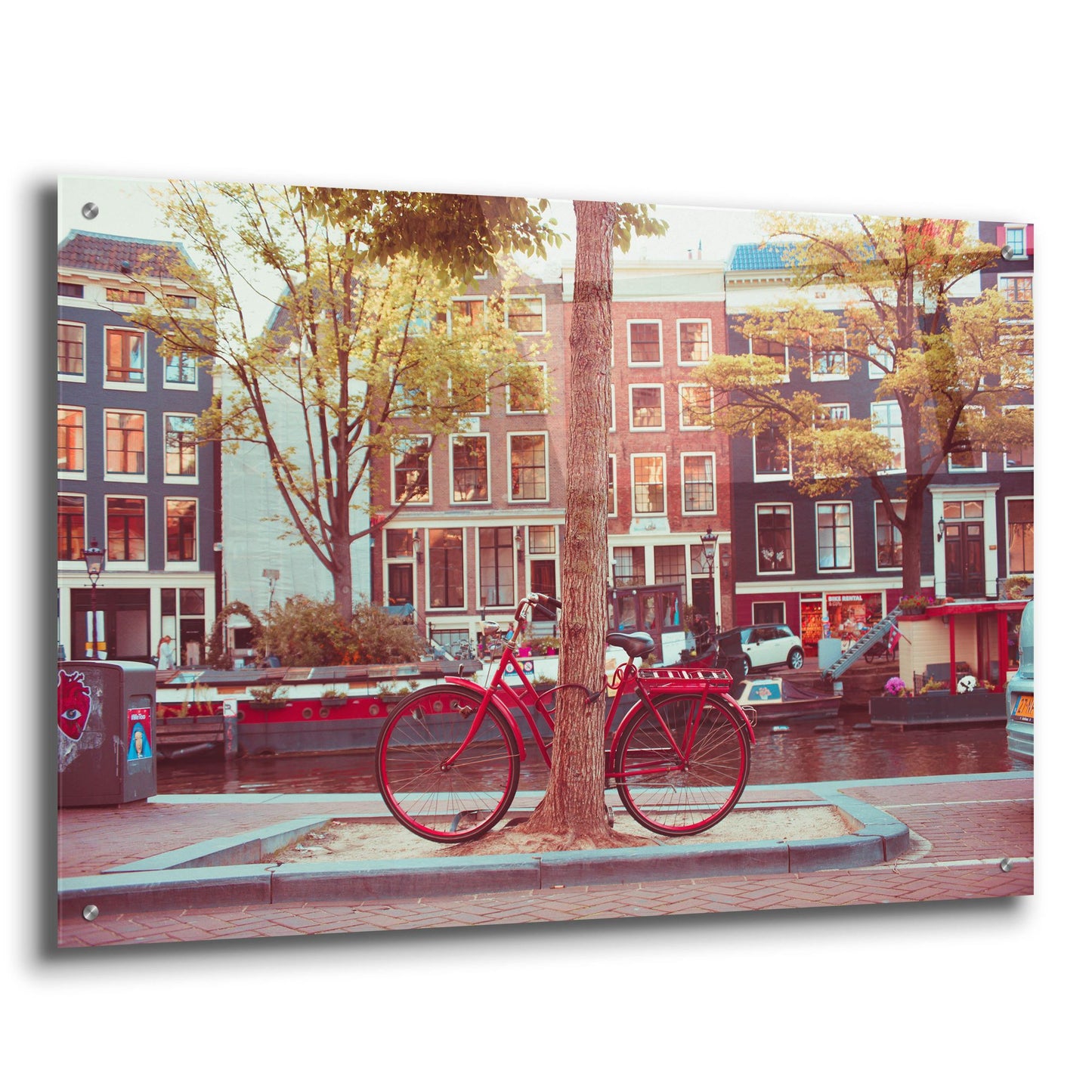 Epic Art ' Amsterdam Bikes 2' by Sonja Quintero, Acrylic Glass Wall Art,36x24