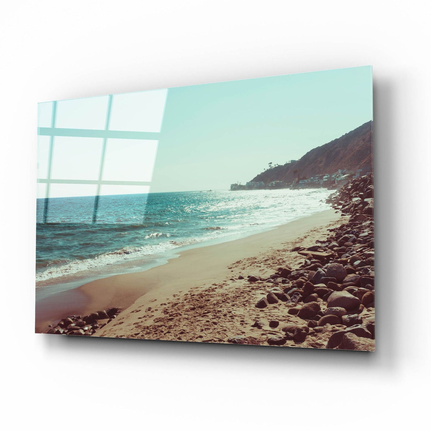 Epic Art ' Santa Monica Beach Vibes 1' by Sonja Quintero, Acrylic Glass Wall Art,16x12