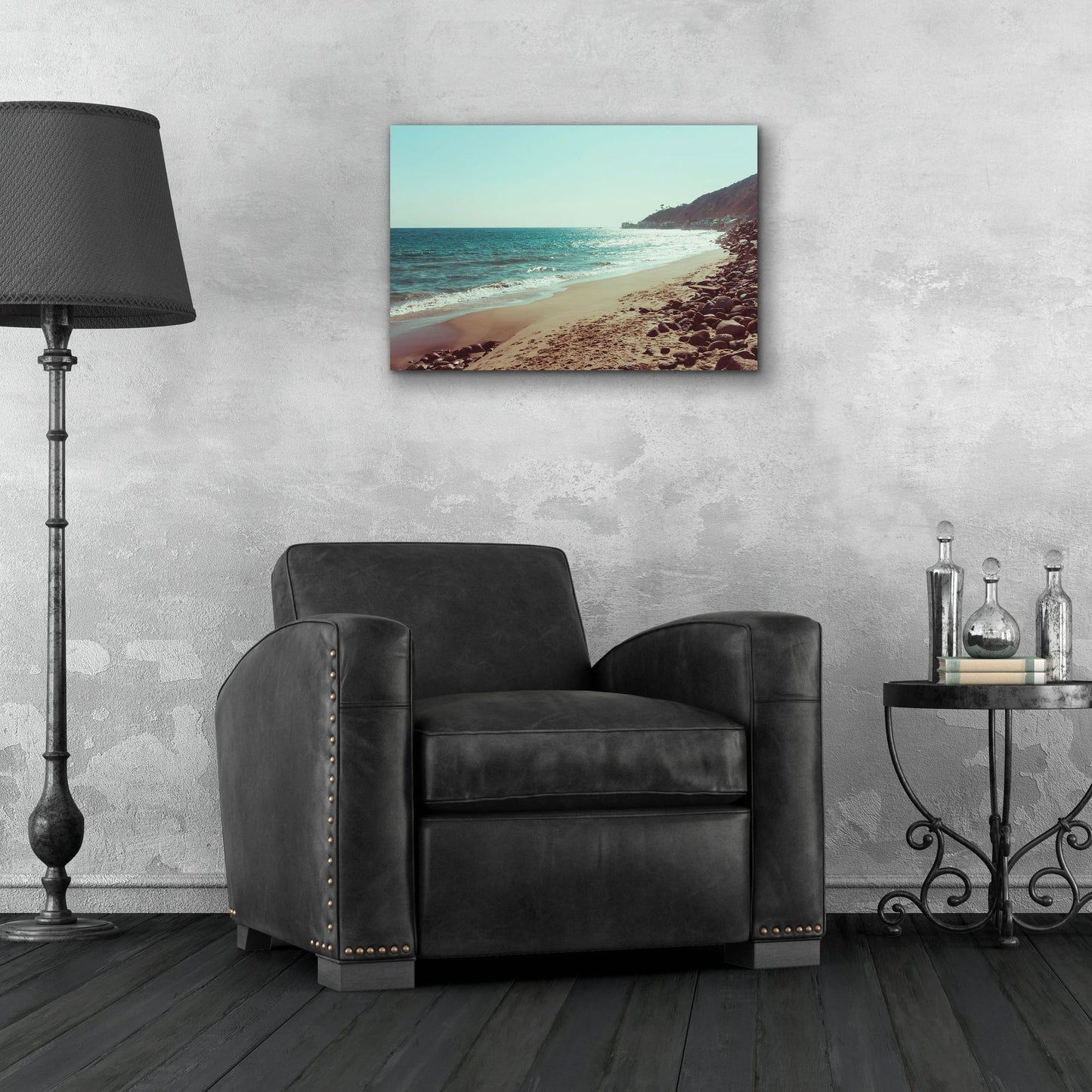 Epic Art ' Santa Monica Beach Vibes 1' by Sonja Quintero, Acrylic Glass Wall Art,24x16