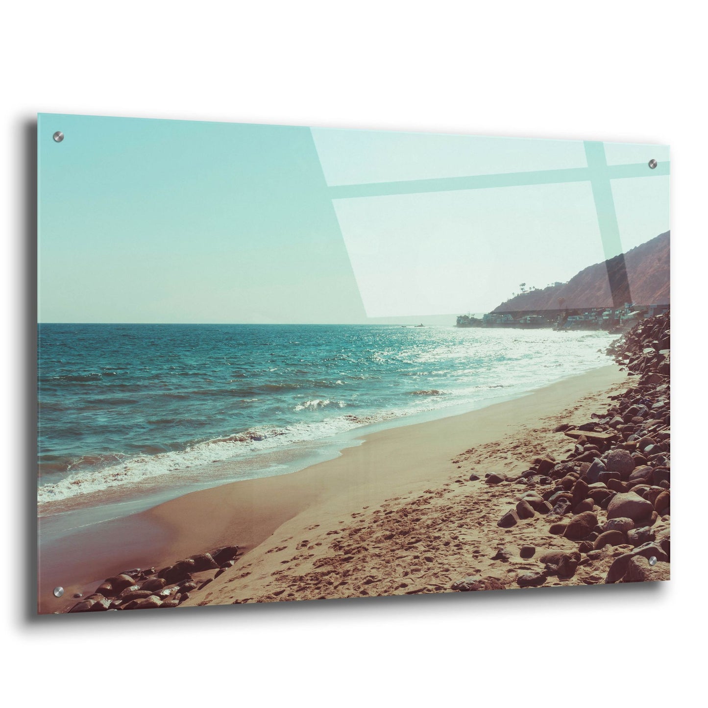 Epic Art ' Santa Monica Beach Vibes 1' by Sonja Quintero, Acrylic Glass Wall Art,36x24