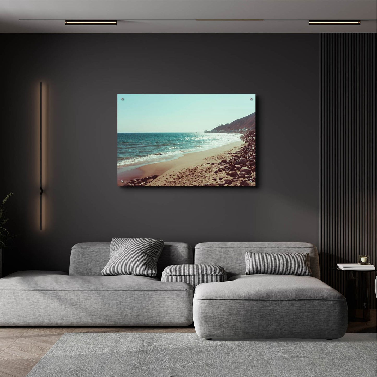 Epic Art ' Santa Monica Beach Vibes 1' by Sonja Quintero, Acrylic Glass Wall Art,36x24