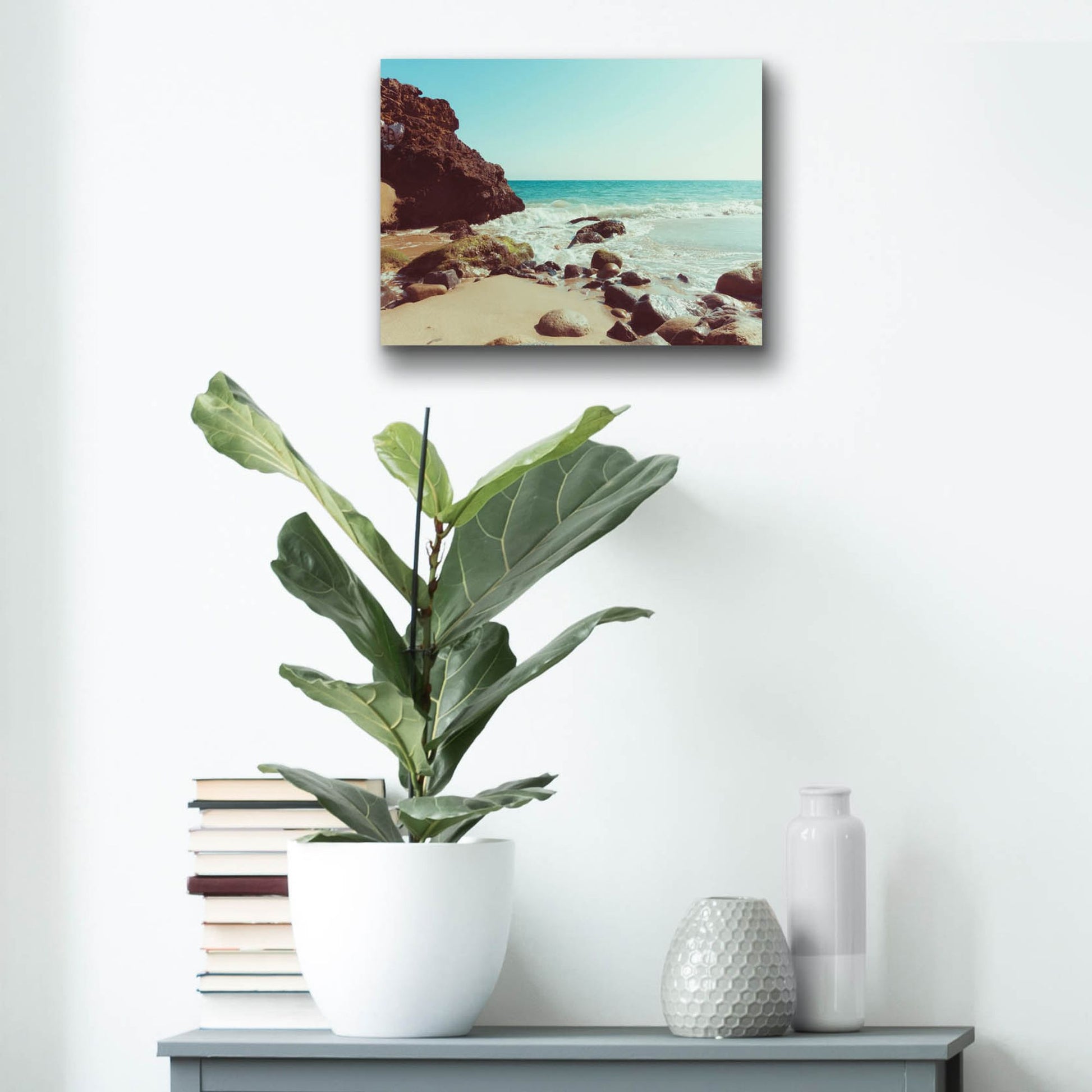 Epic Art ' Santa Monica Beach Vibes 2' by Sonja Quintero, Acrylic Glass Wall Art,16x12