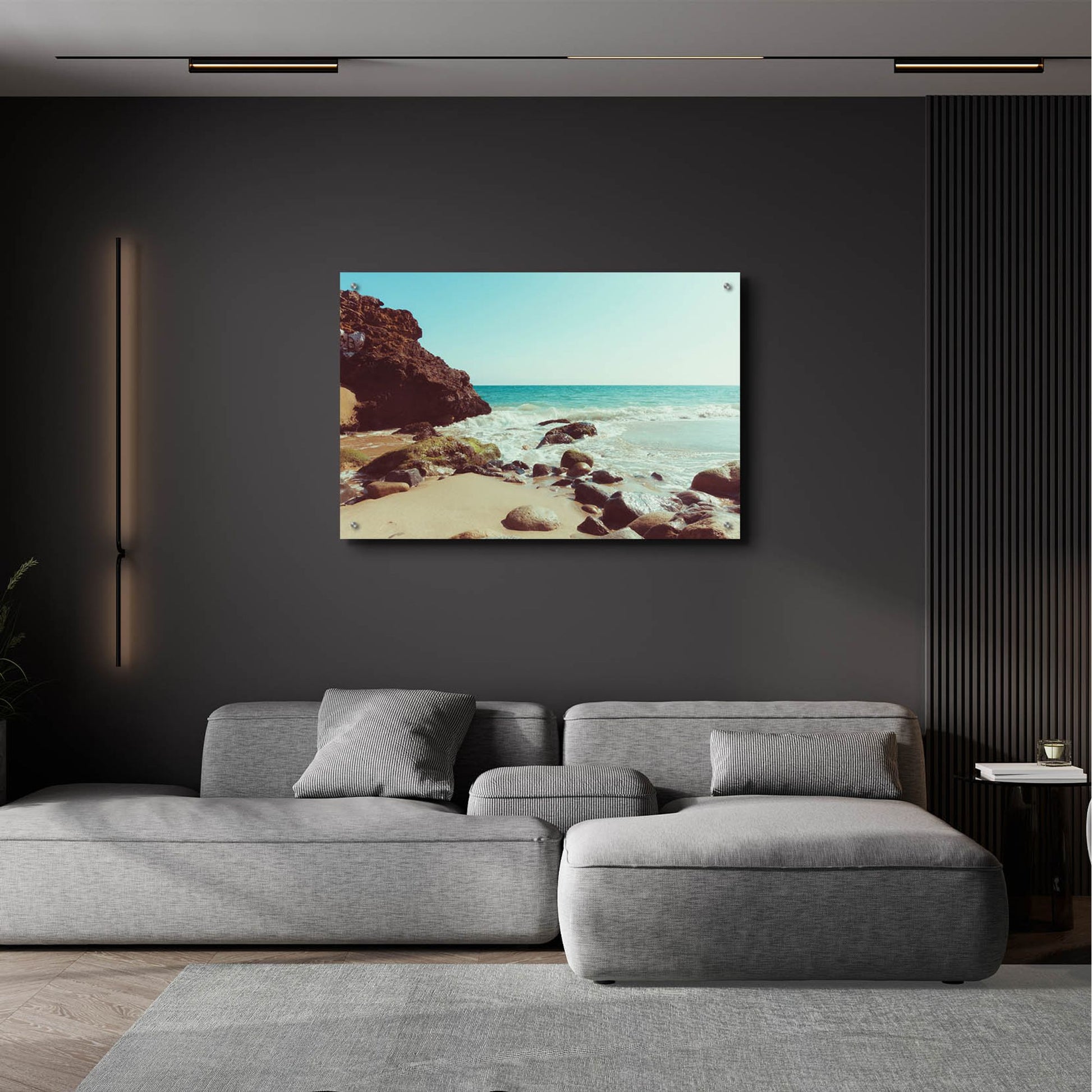 Epic Art ' Santa Monica Beach Vibes 2' by Sonja Quintero, Acrylic Glass Wall Art,36x24