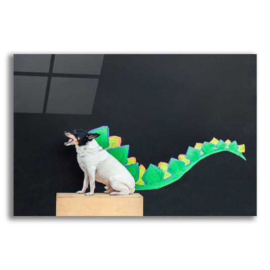 Epic Art ' Dino Dog' by Susan Sabo, Acrylic Glass Wall Art