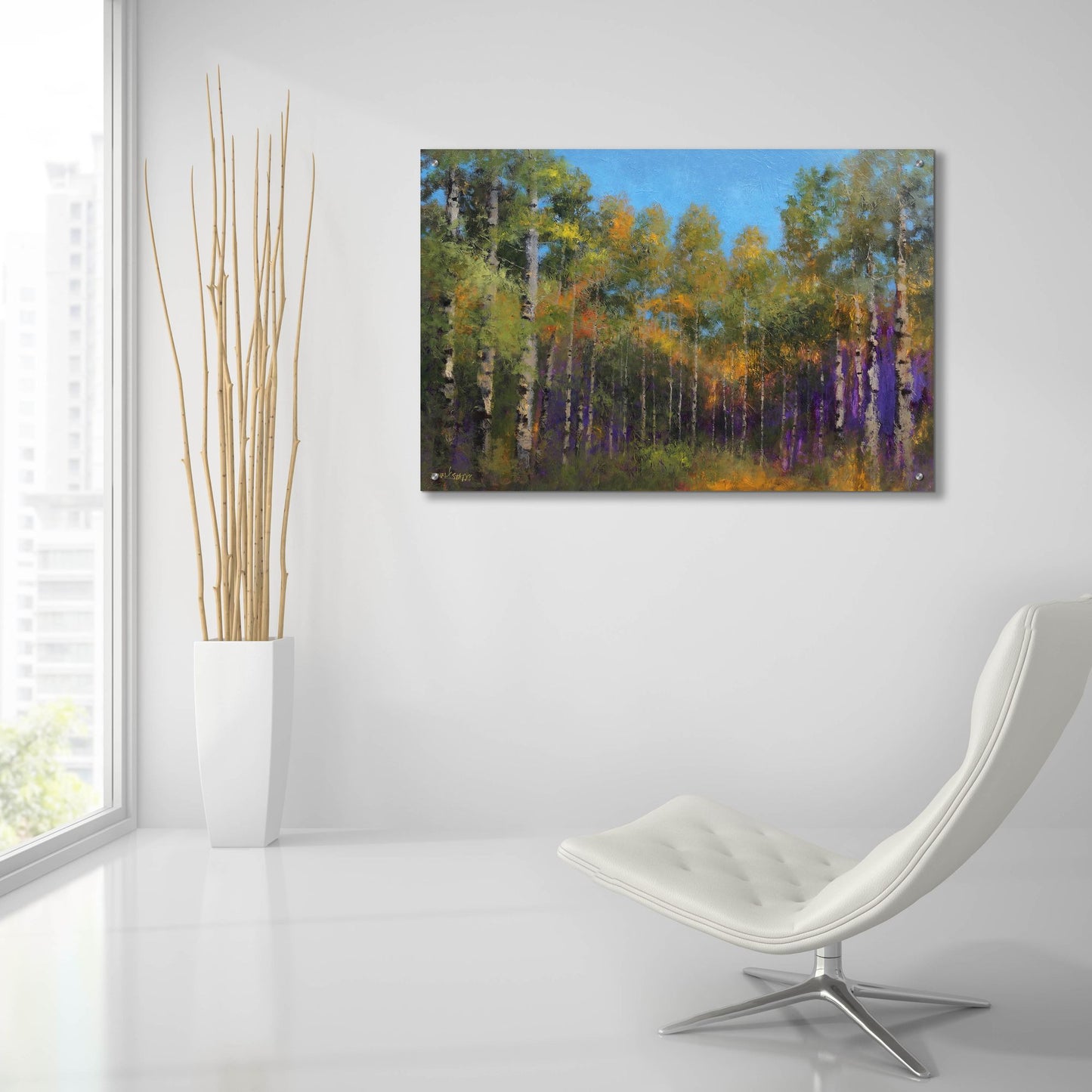 Epic Art ' Aspen Autumn' by Thomas Stotts, Acrylic Glass Wall Art,36x24