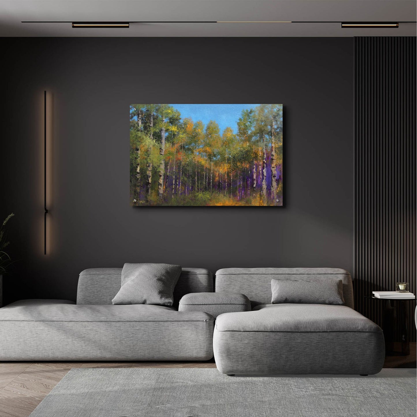 Epic Art ' Aspen Autumn' by Thomas Stotts, Acrylic Glass Wall Art,36x24