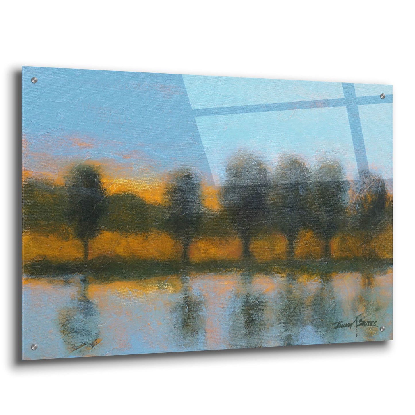 Epic Art ' Line of Reflections' by Thomas Stotts, Acrylic Glass Wall Art,36x24