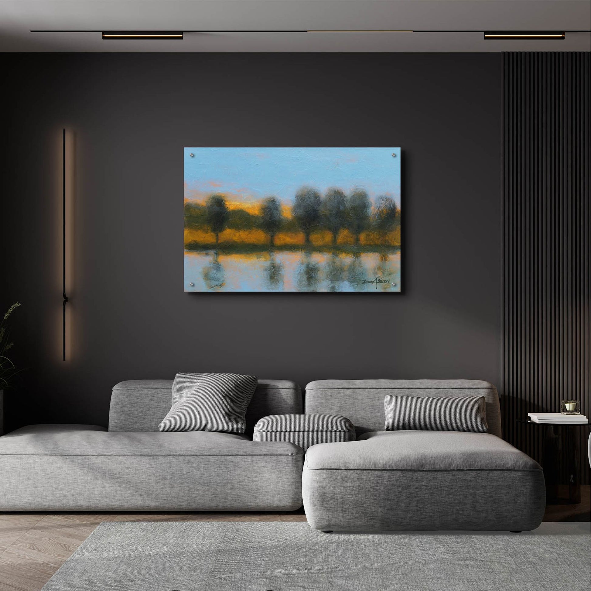 Epic Art ' Line of Reflections' by Thomas Stotts, Acrylic Glass Wall Art,36x24