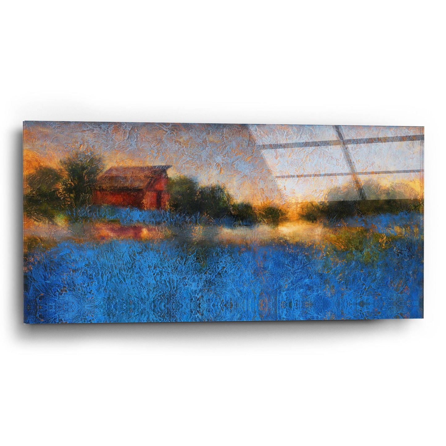 Epic Art ' Glowing Horizon' by Thomas Stotts, Acrylic Glass Wall Art,24x12