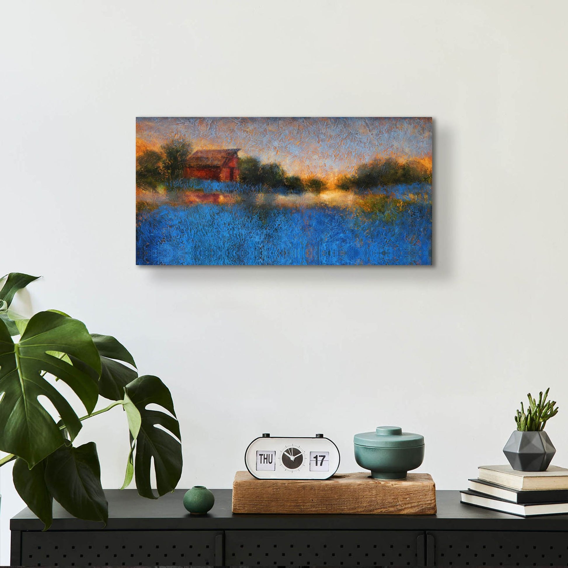 Epic Art ' Glowing Horizon' by Thomas Stotts, Acrylic Glass Wall Art,24x12