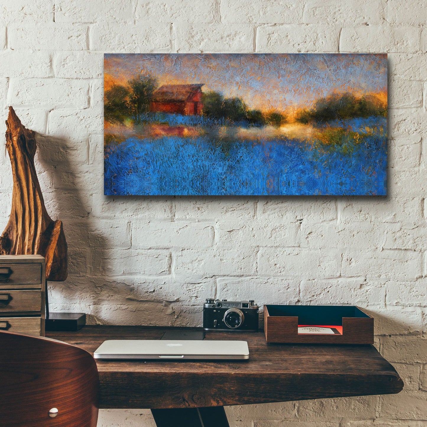 Epic Art ' Glowing Horizon' by Thomas Stotts, Acrylic Glass Wall Art,24x12