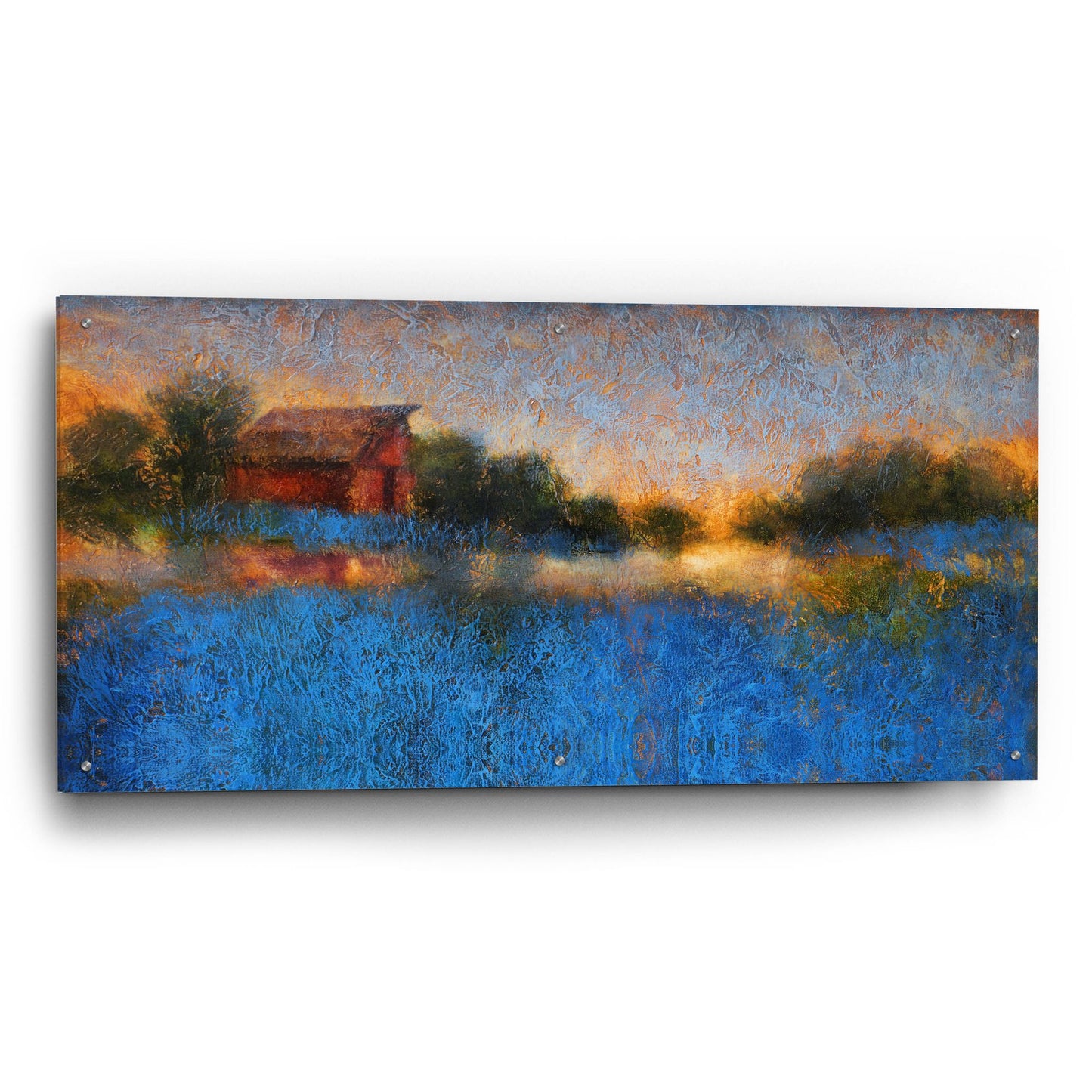 Epic Art ' Glowing Horizon' by Thomas Stotts, Acrylic Glass Wall Art,48x24