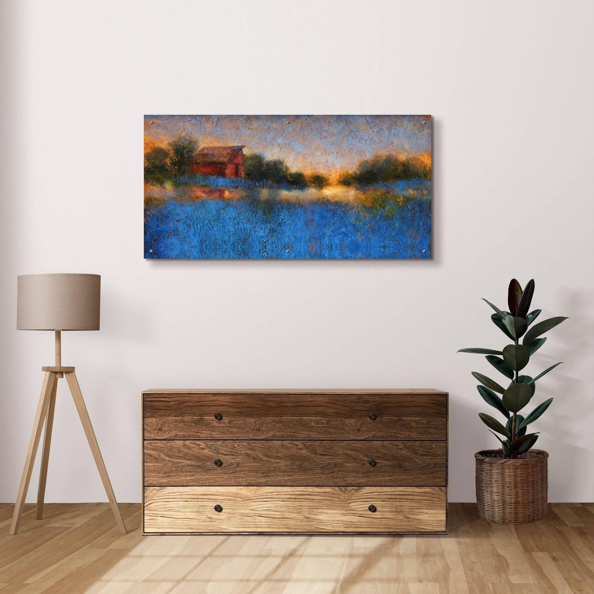 Epic Art ' Glowing Horizon' by Thomas Stotts, Acrylic Glass Wall Art,48x24