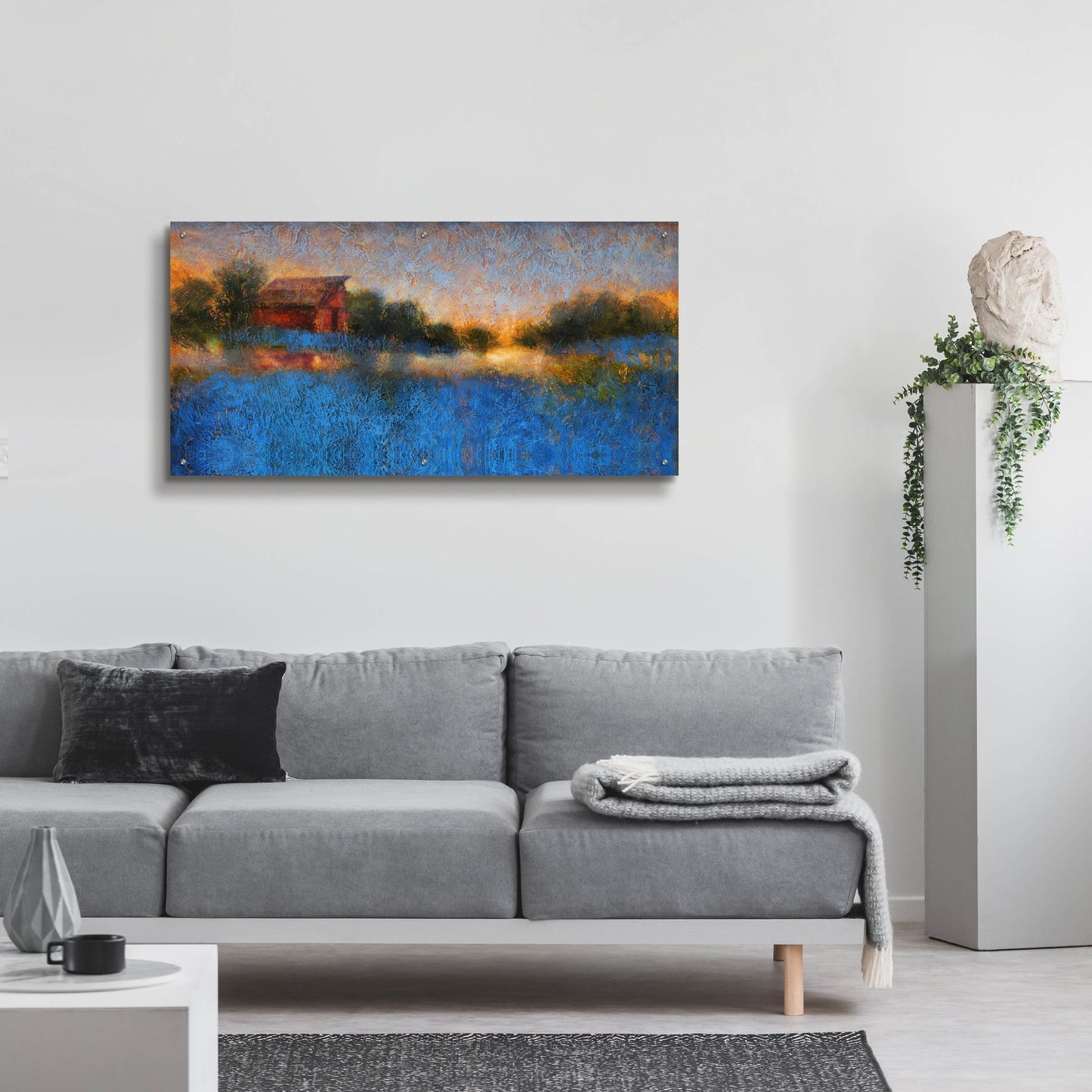 Epic Art ' Glowing Horizon' by Thomas Stotts, Acrylic Glass Wall Art,48x24