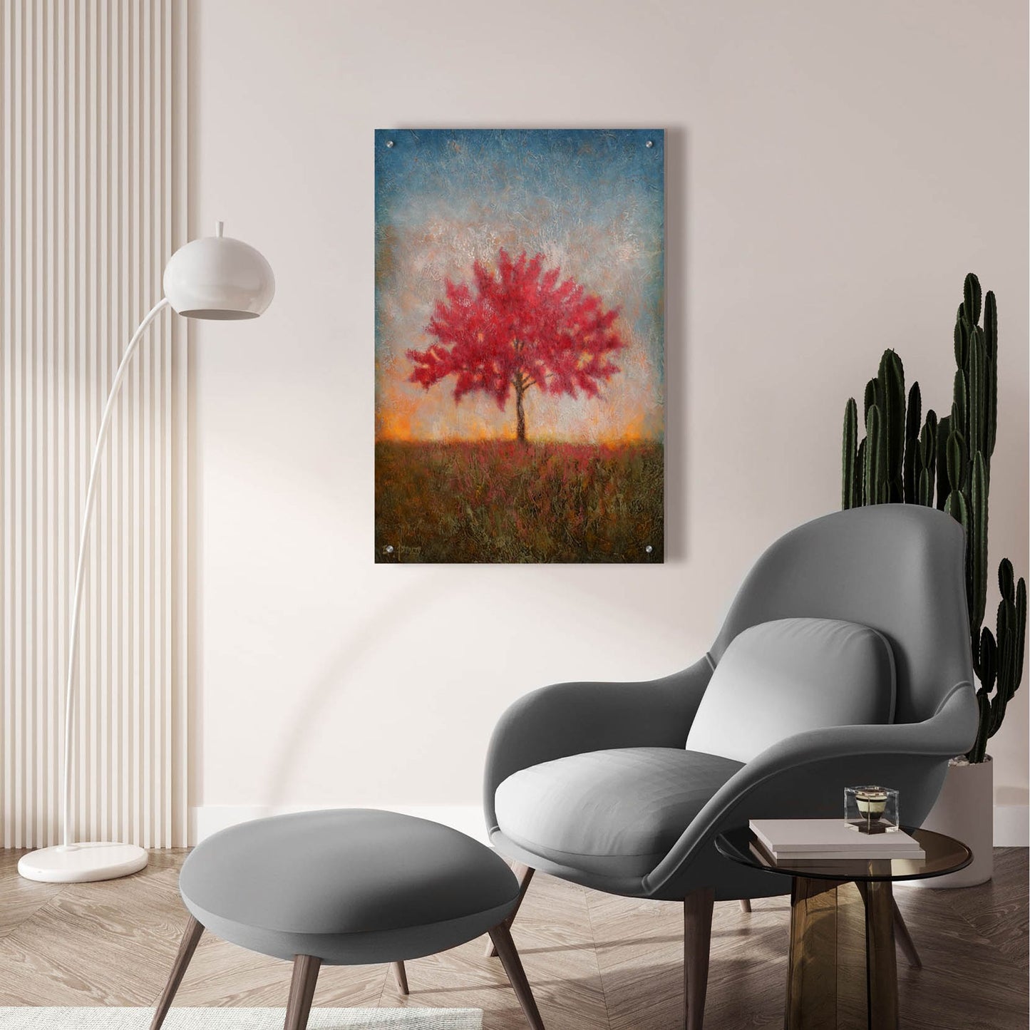 Epic Art ' Red Bud 1' by Thomas Stotts, Acrylic Glass Wall Art,24x36