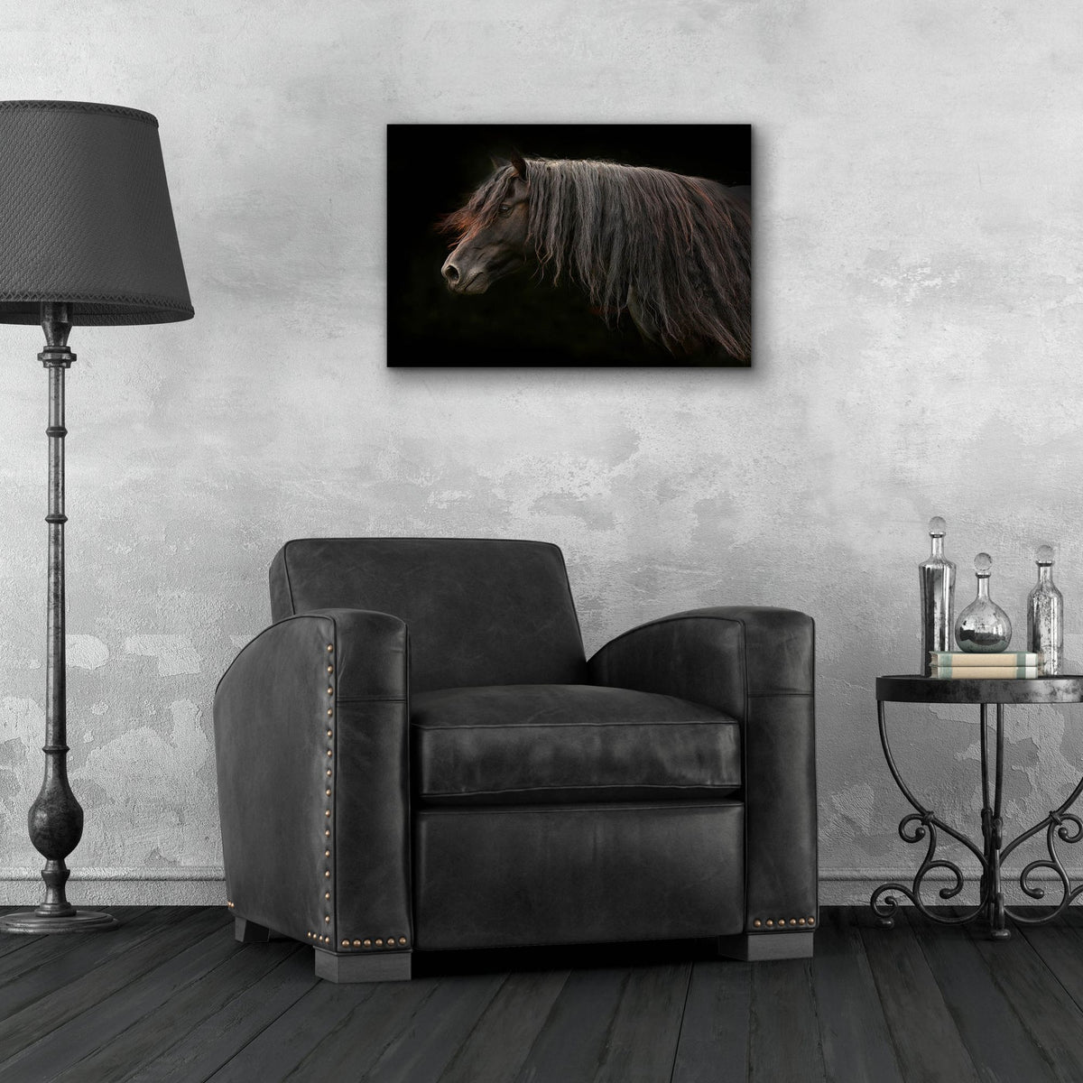 Epic Art ' Ebony' by Tony Stromberg, Acrylic Glass Wall Art,24x16