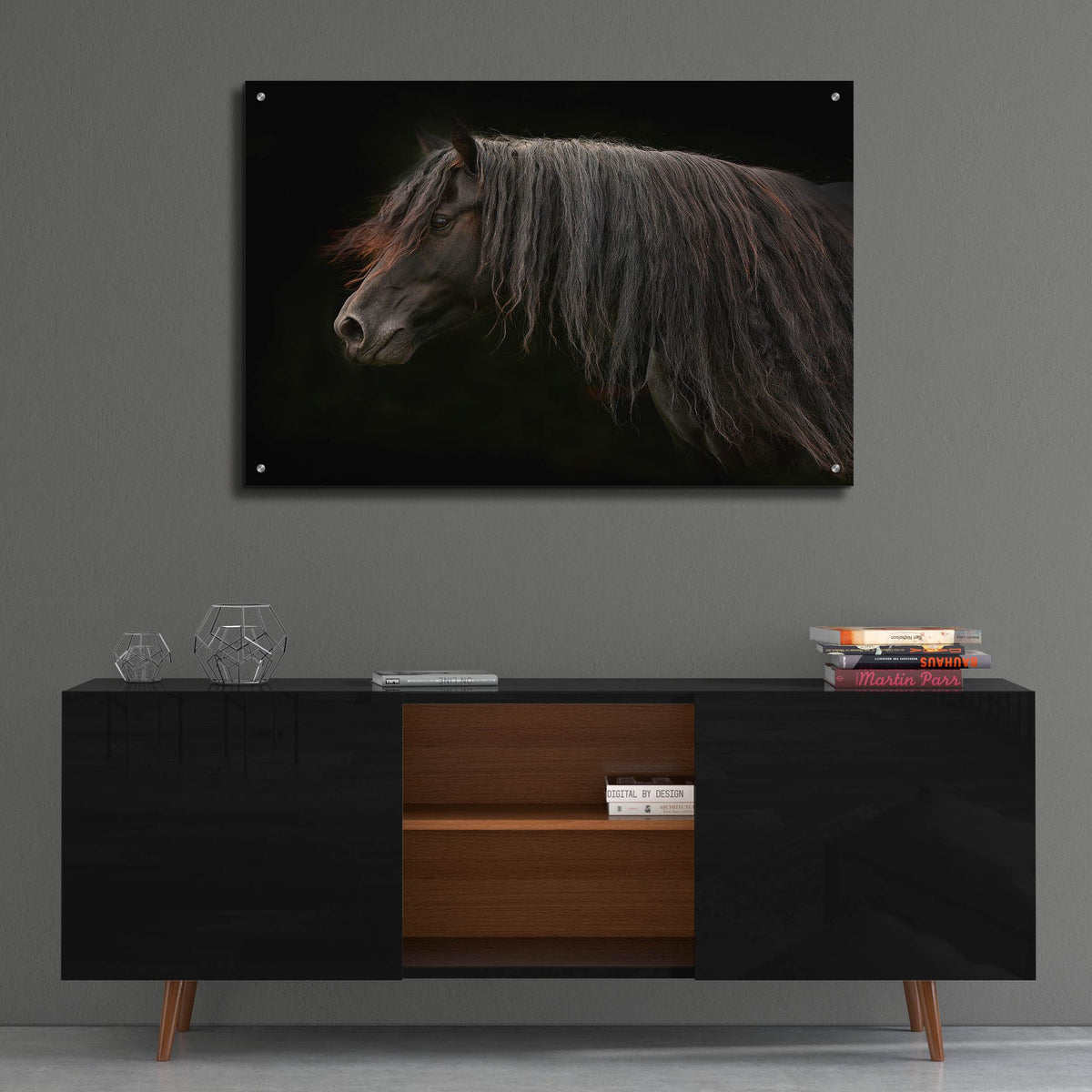 Epic Art ' Ebony' by Tony Stromberg, Acrylic Glass Wall Art,36x24