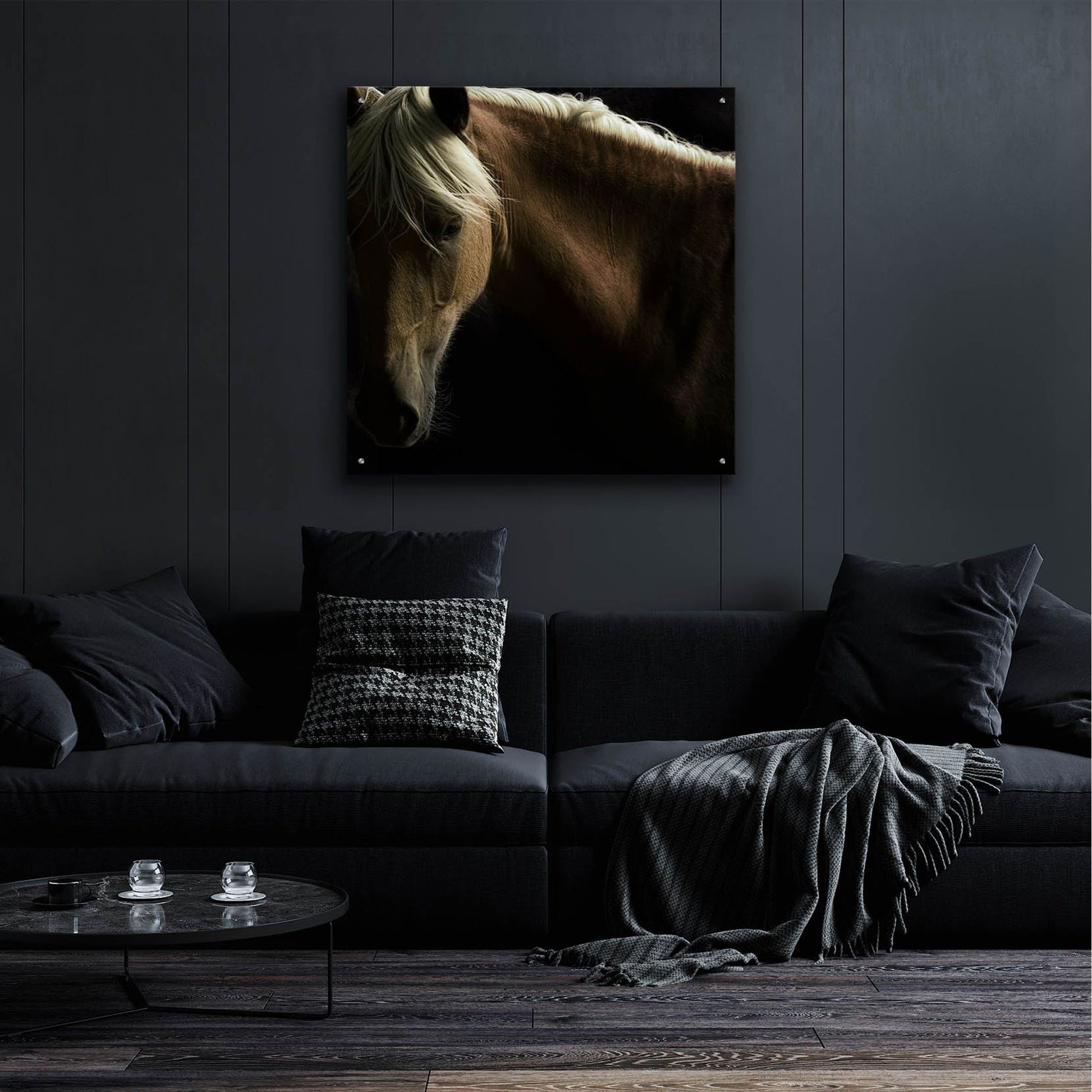 Epic Art ' Spirit Horse' by Tony Stromberg, Acrylic Glass Wall Art,36x36