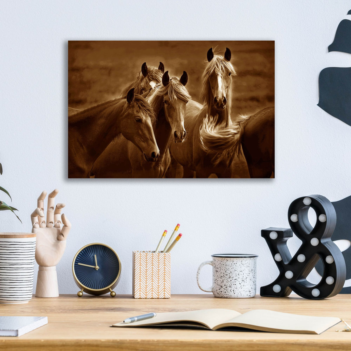 Epic Art ' Bad Girls' by Tony Stromberg, Acrylic Glass Wall Art,16x12