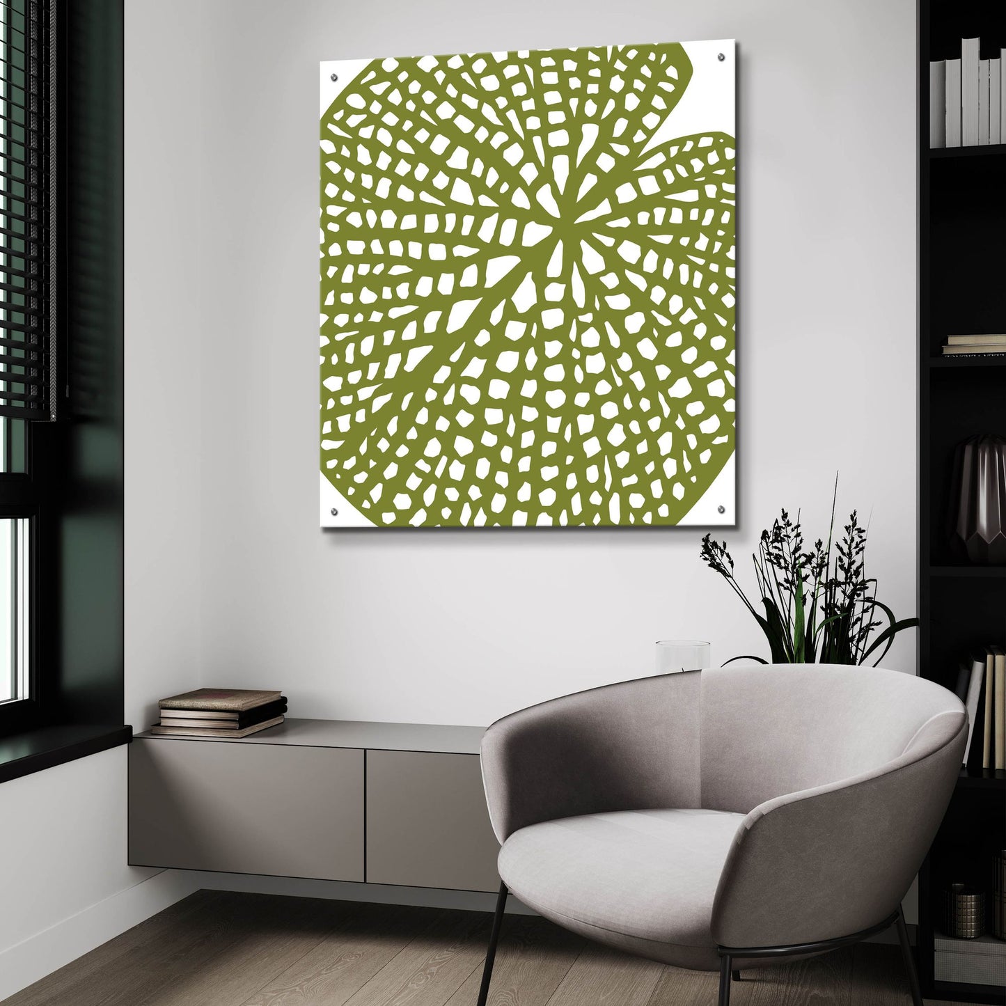 Epic Art ' Lilypad' by Trish Sierer, Acrylic Glass Wall Art,36x36