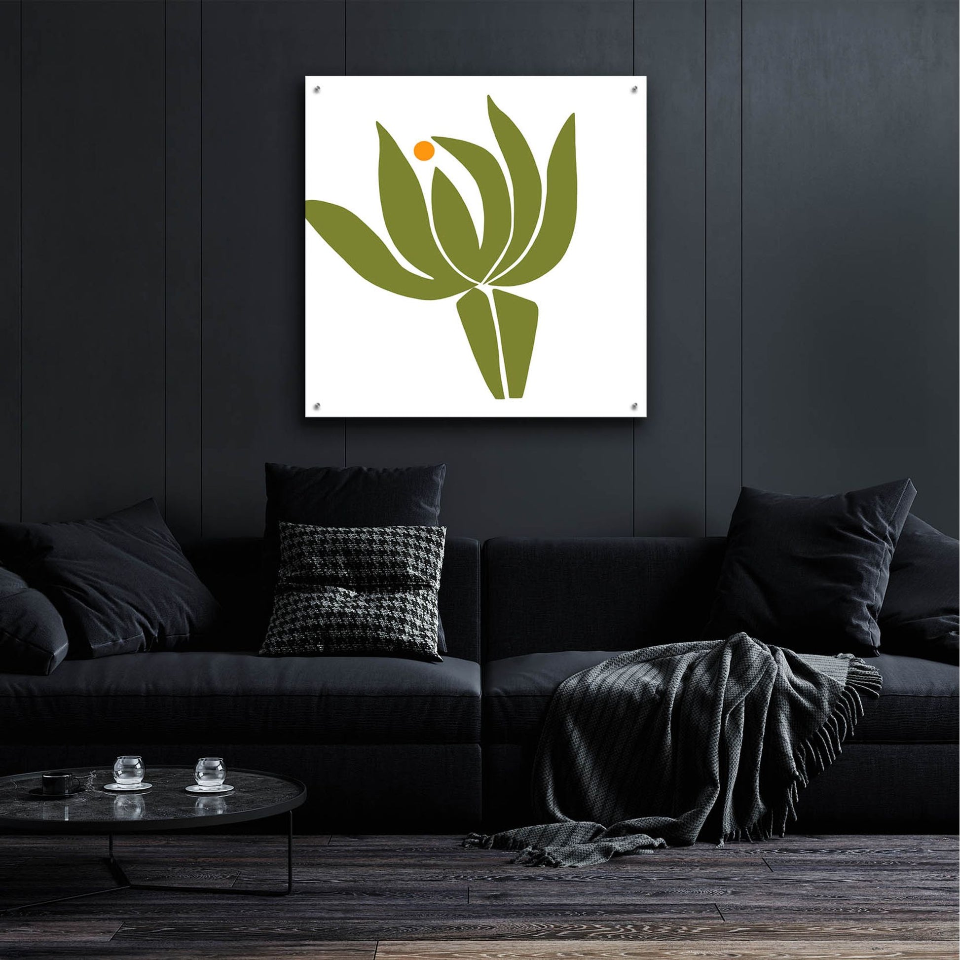 Epic Art ' Protea' by Jane Schmidt, Acrylic Glass Wall Art,36x36