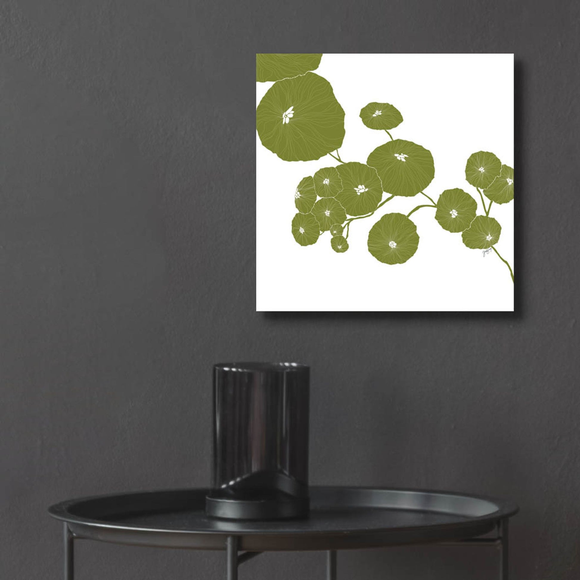 Epic Art ' Pilea' by Trish Sierer, Acrylic Glass Wall Art,12x12