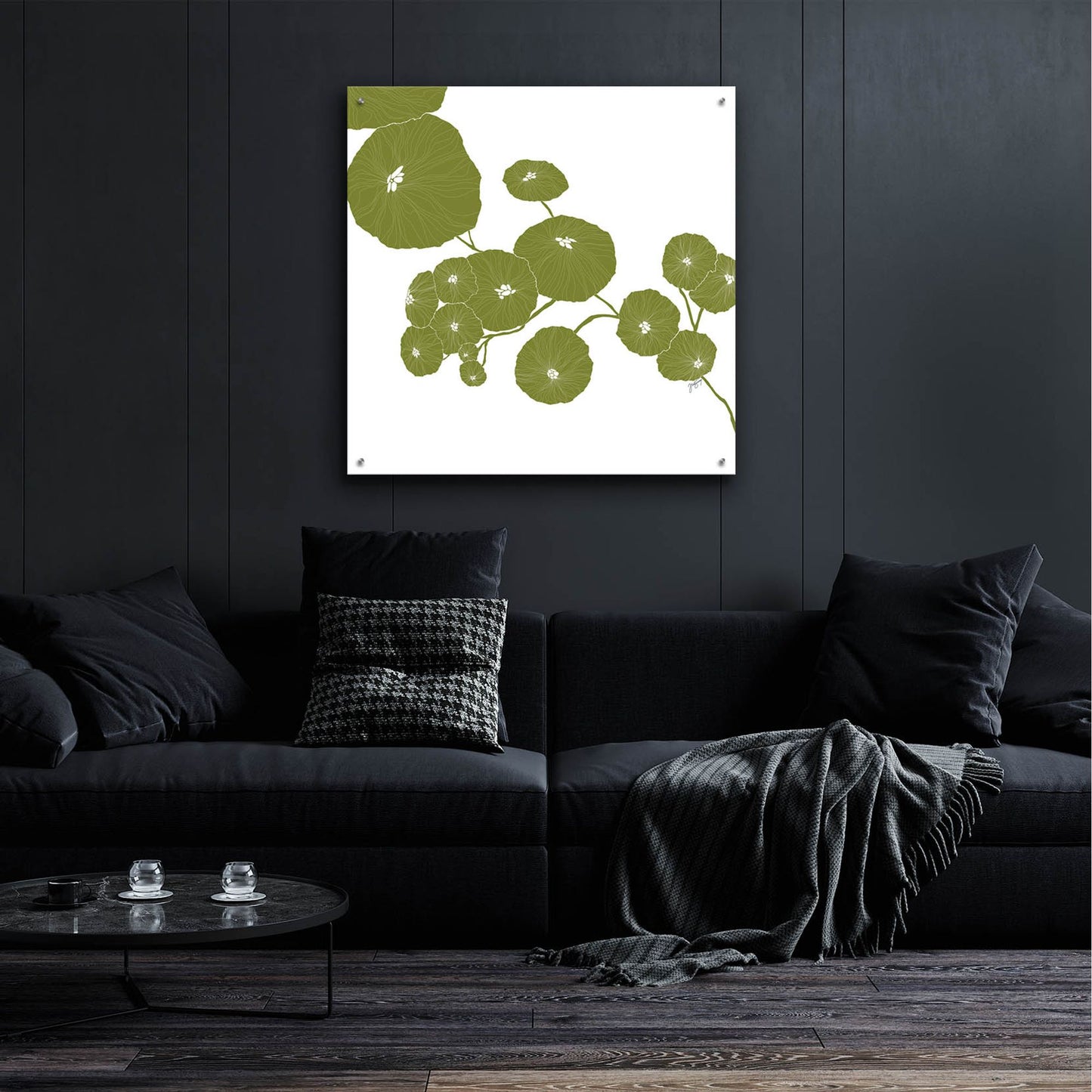 Epic Art ' Pilea' by Trish Sierer, Acrylic Glass Wall Art,36x36