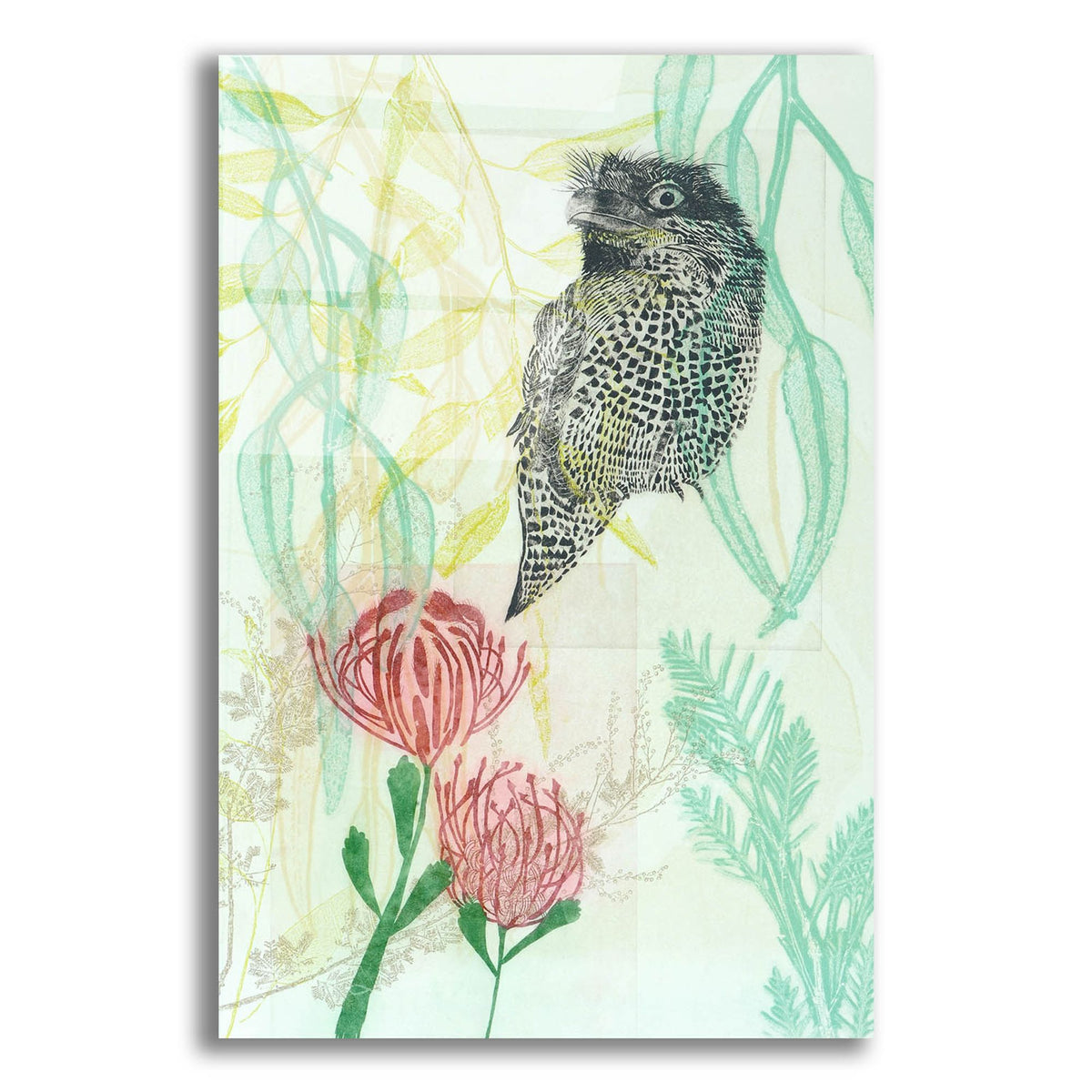 Epic Art ' A Curious Tawny' by Trudy Rice, Acrylic Glass Wall Art