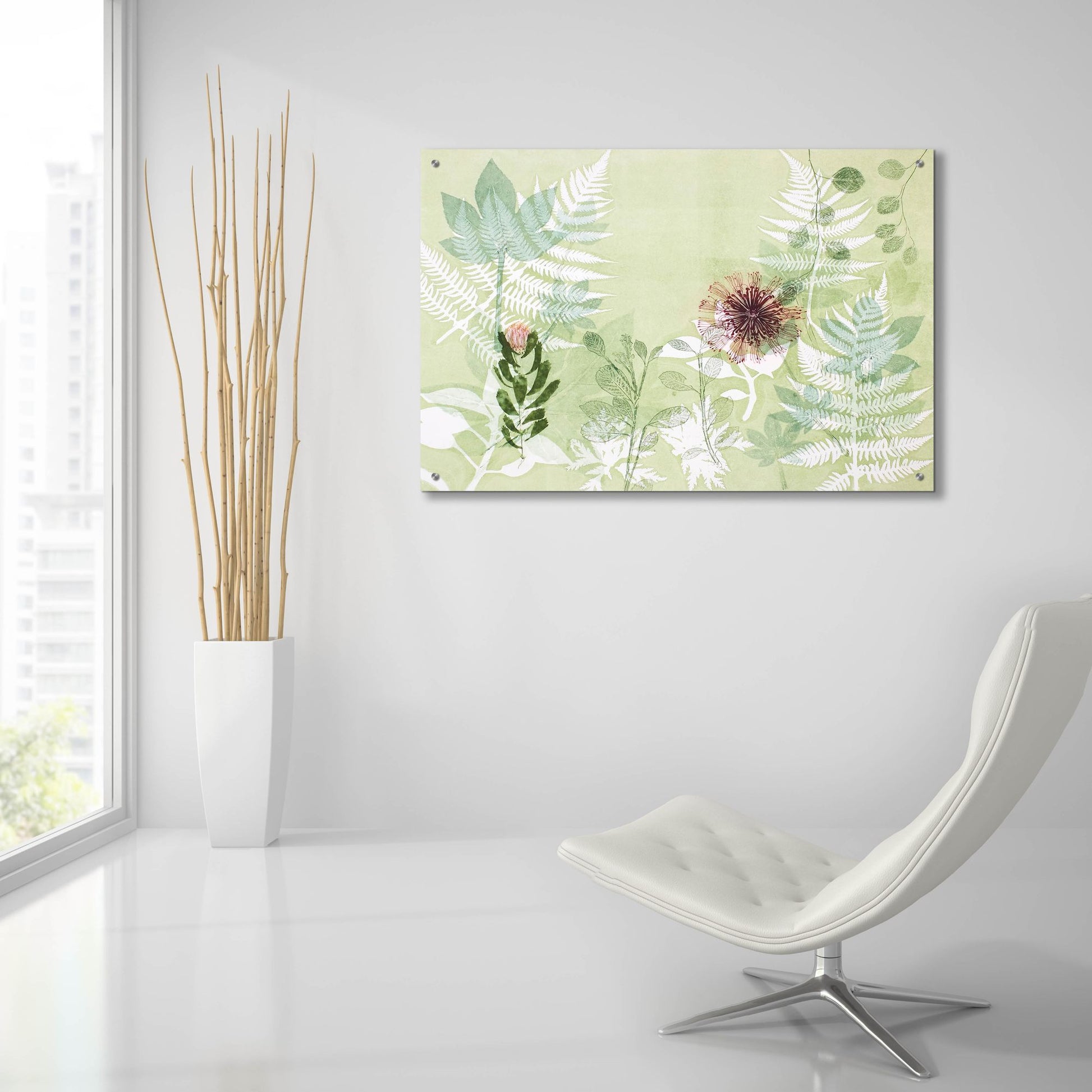 Epic Art ' A Myriad Celebration of Plants' by Trudy Rice, Acrylic Glass Wall Art,36x24