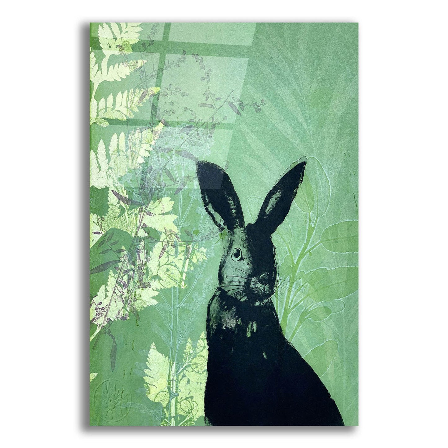 Epic Art ' Cheeky Rabbit' by Trudy Rice, Acrylic Glass Wall Art