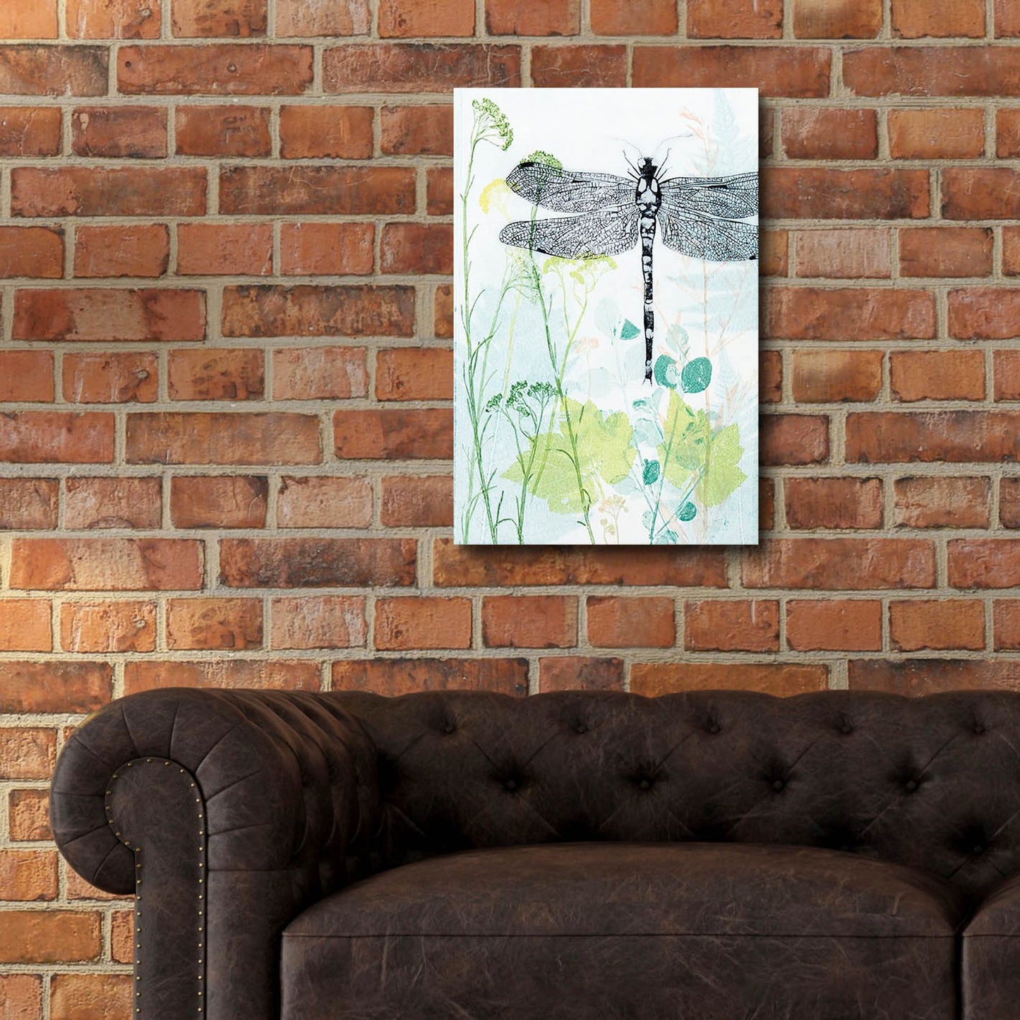 Epic Art ' Dragonfly And The Healing Plant' by Trudy Rice, Acrylic Glass Wall Art,16x24