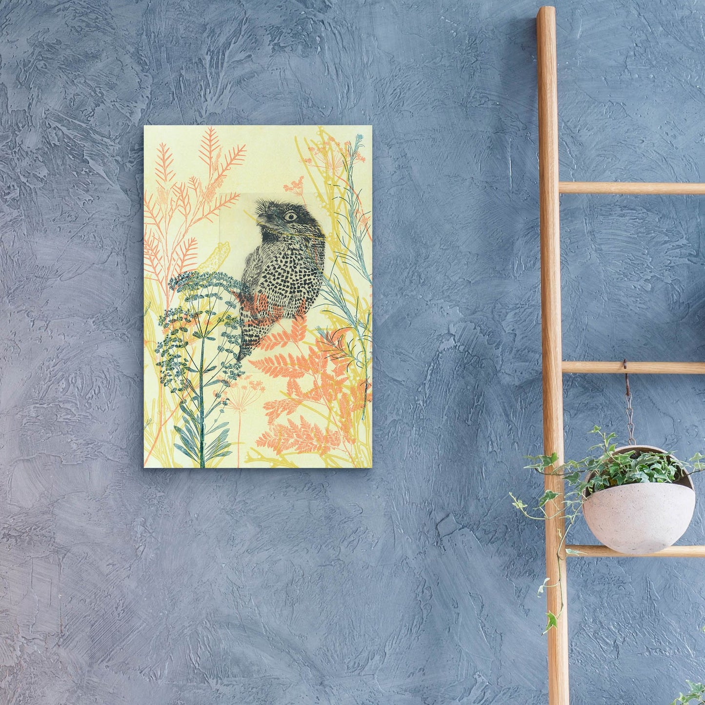 Epic Art ' Friendly Tawny Frog' by Trudy Rice, Acrylic Glass Wall Art,16x24