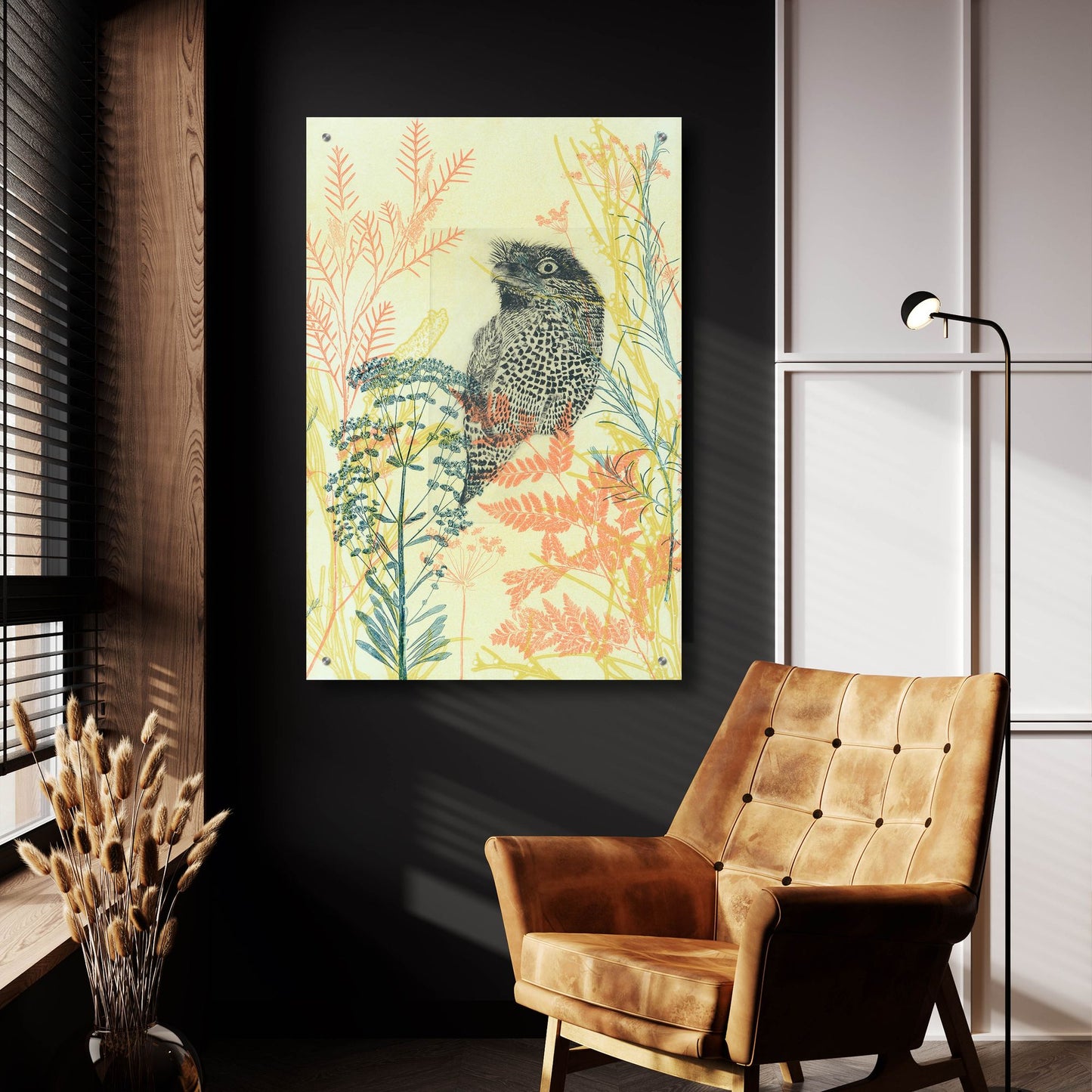 Epic Art ' Friendly Tawny Frog' by Trudy Rice, Acrylic Glass Wall Art,24x36