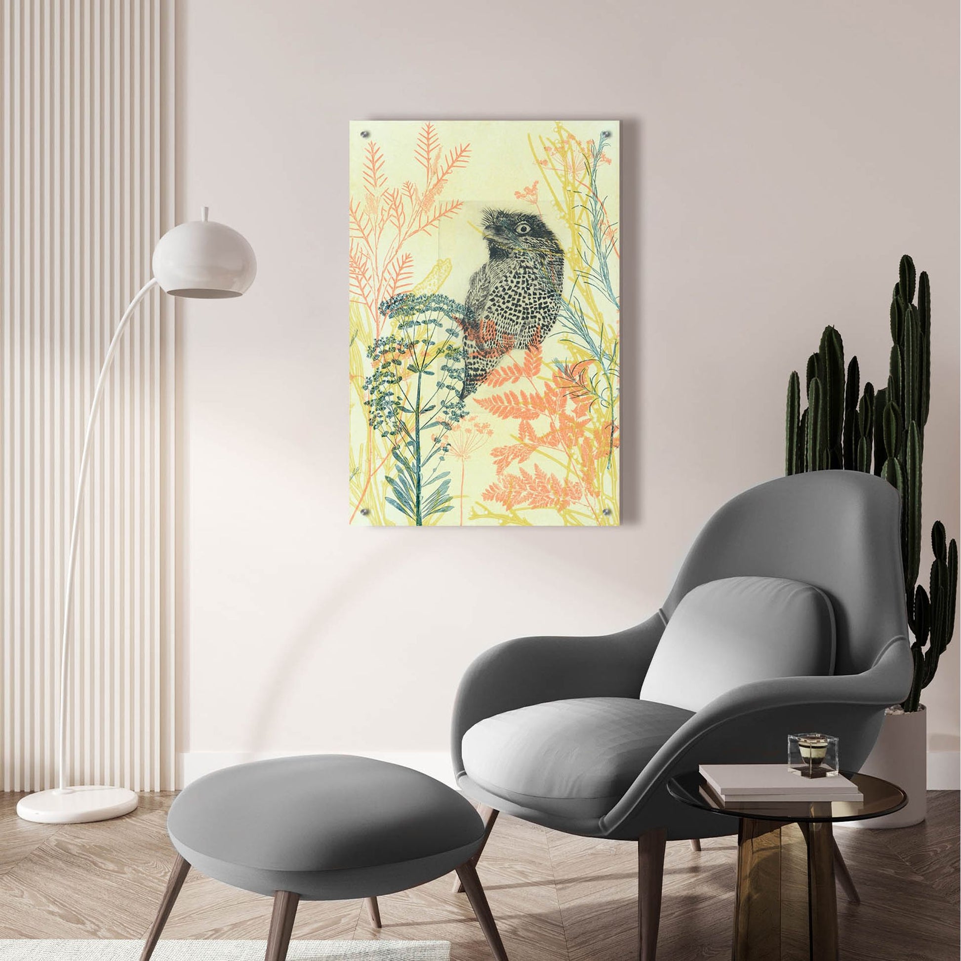 Epic Art ' Friendly Tawny Frog' by Trudy Rice, Acrylic Glass Wall Art,24x36