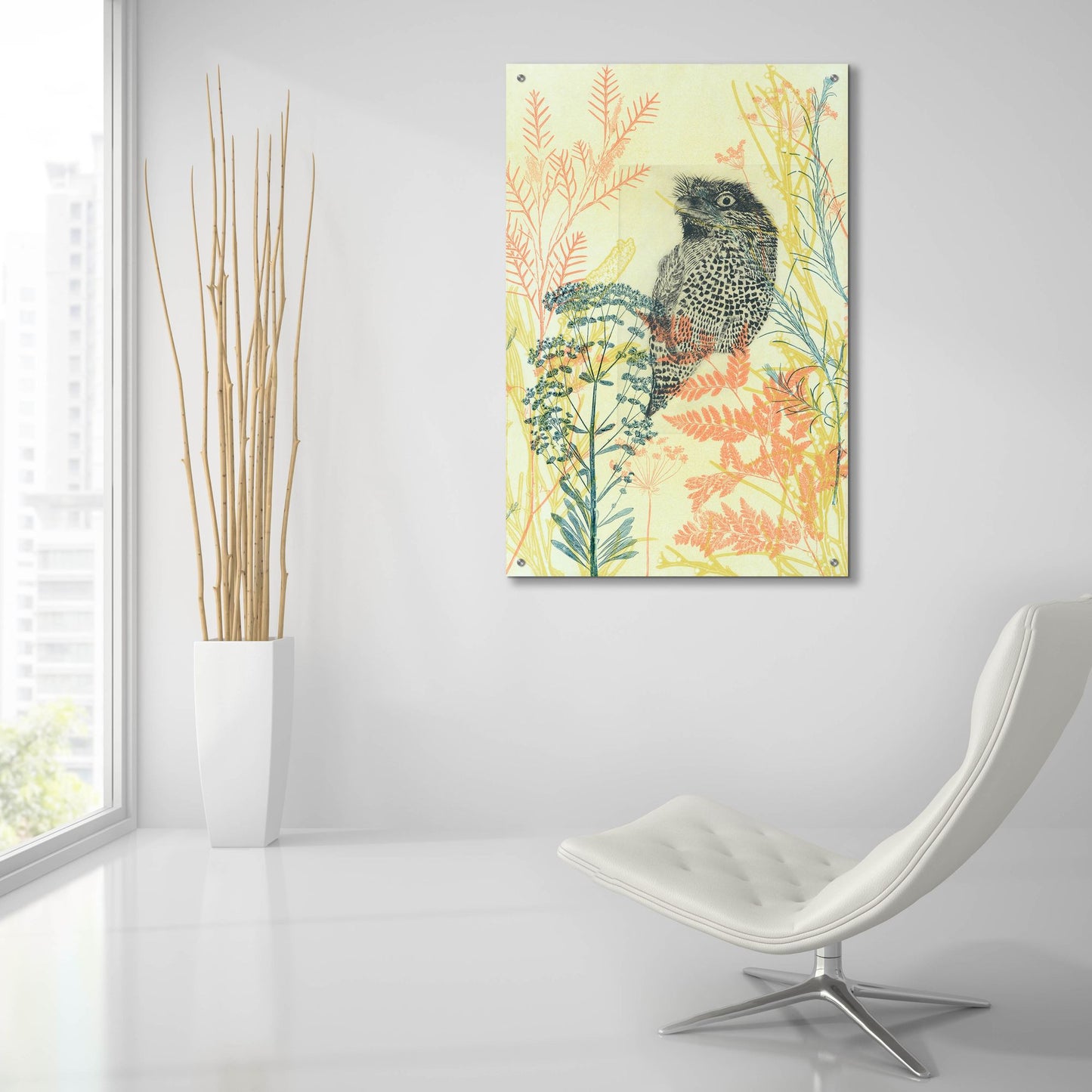 Epic Art ' Friendly Tawny Frog' by Trudy Rice, Acrylic Glass Wall Art,24x36