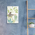 Epic Art ' Wattlebird and Pincushion Protea' by Trudy Rice, Acrylic Glass Wall Art,16x24