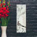 Epic Art ' Wattlebird Resting on a Branch' by Trudy Rice, Acrylic Glass Wall Art,12x36