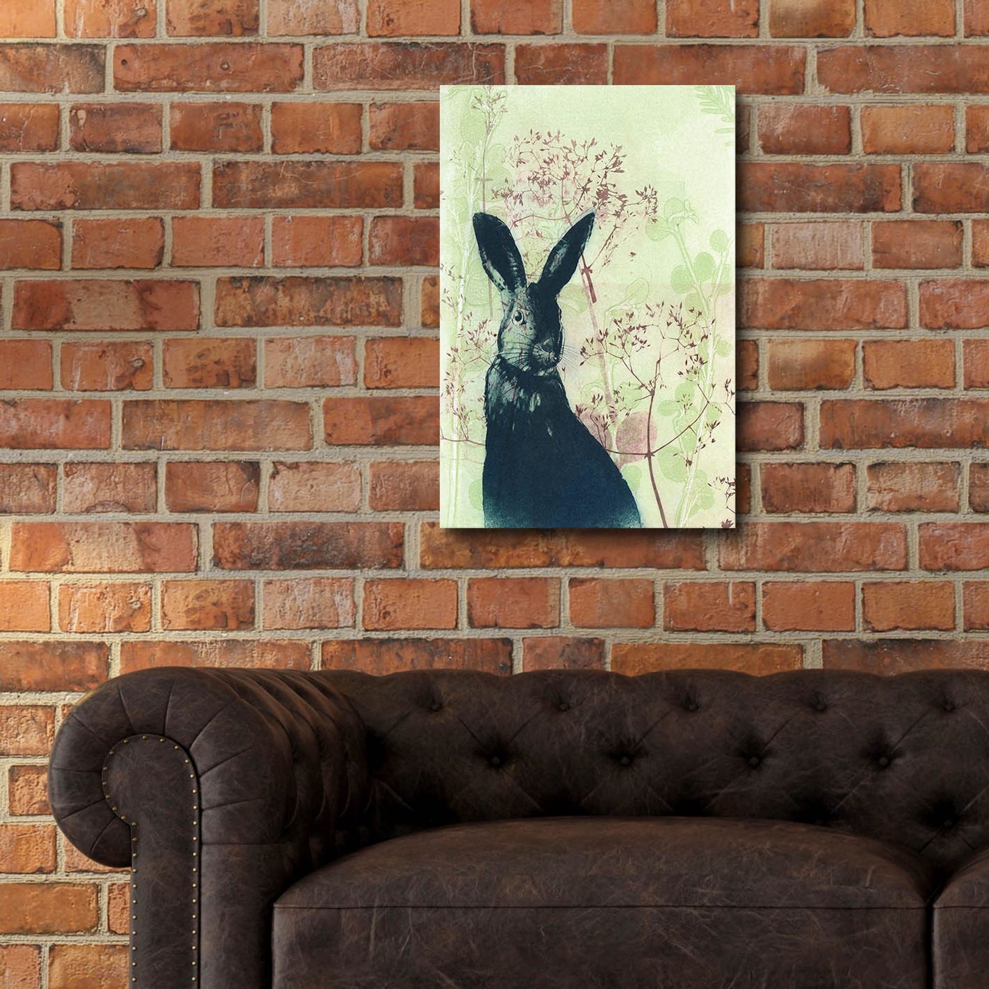 Epic Art ' Wild Rabbit' by Trudy Rice, Acrylic Glass Wall Art,16x24