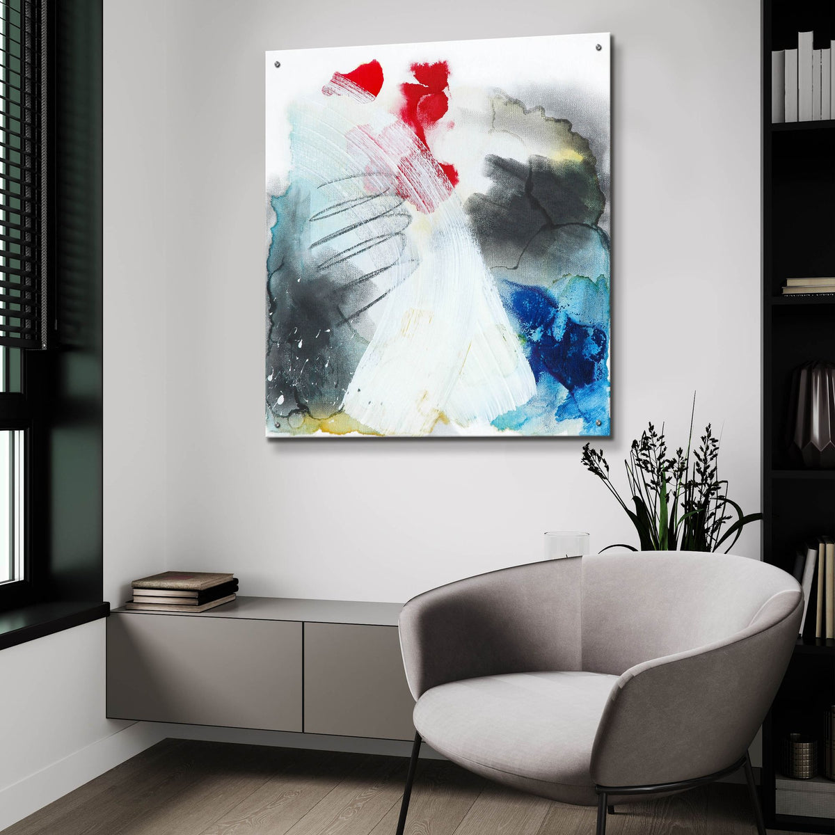 Epic Art ' Windswept' by Valerie Russell, Acrylic Glass Wall Art,36x36