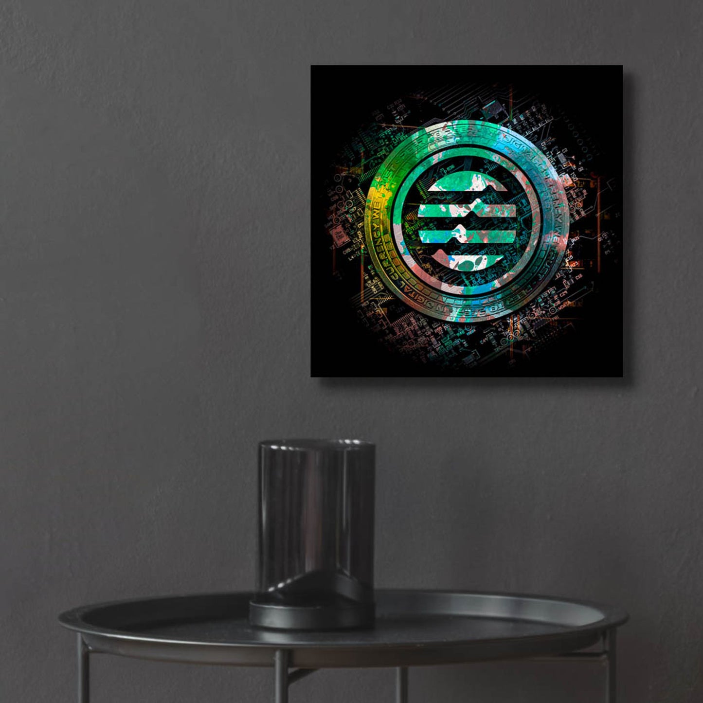 Epic Art 'Aptos Crypto Power' by Epic Portfolio, Acrylic Glass Wall Art,12x12