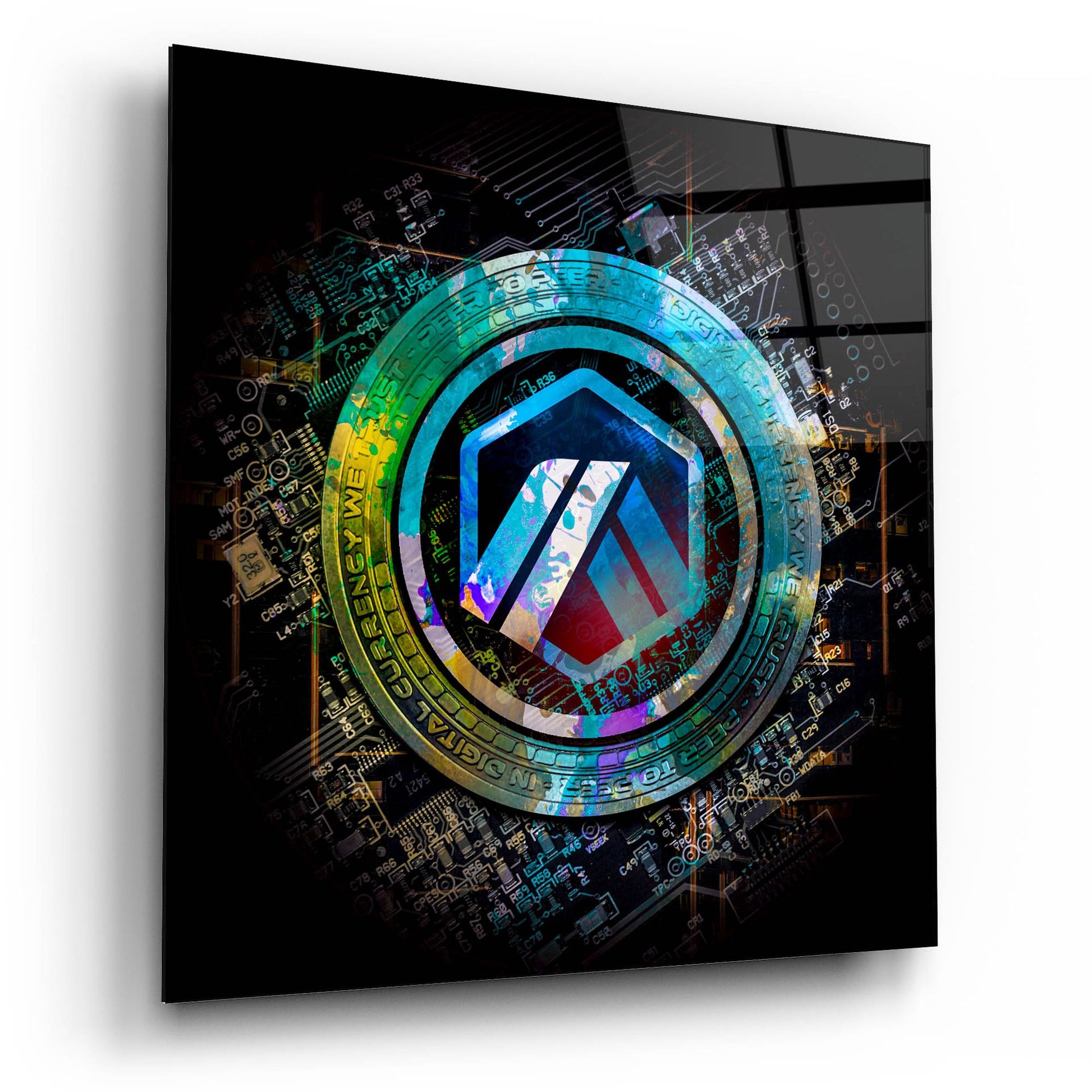 Epic Art 'Arbirtrum Crypto Power' by Epic Portfolio, Acrylic Glass Wall Art,12x12