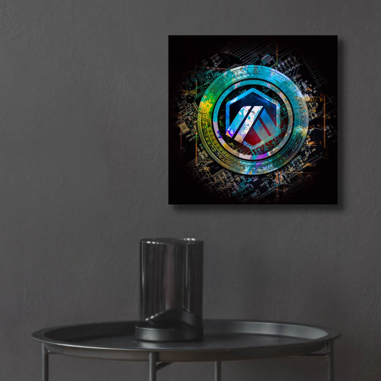 Epic Art 'Arbirtrum Crypto Power' by Epic Portfolio, Acrylic Glass Wall Art,12x12