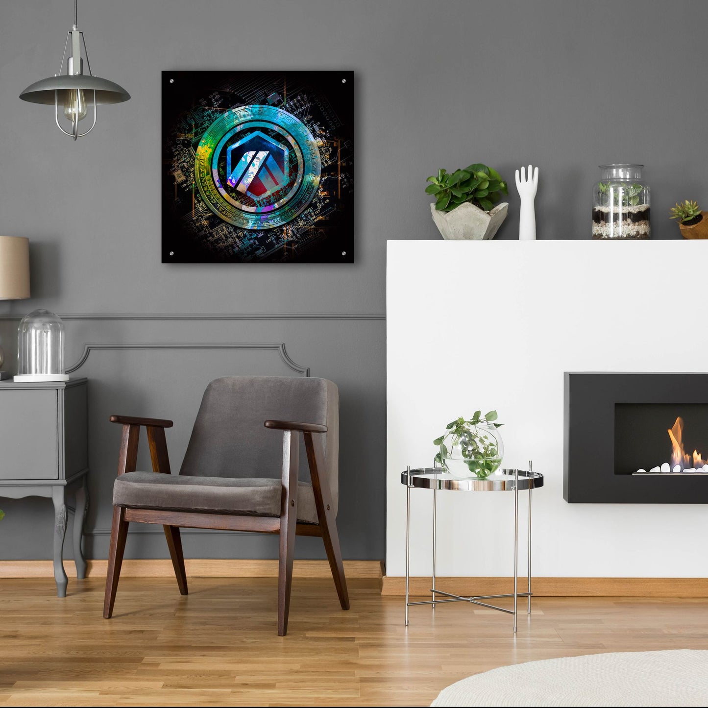 Epic Art 'Arbirtrum Crypto Power' by Epic Portfolio, Acrylic Glass Wall Art,24x24