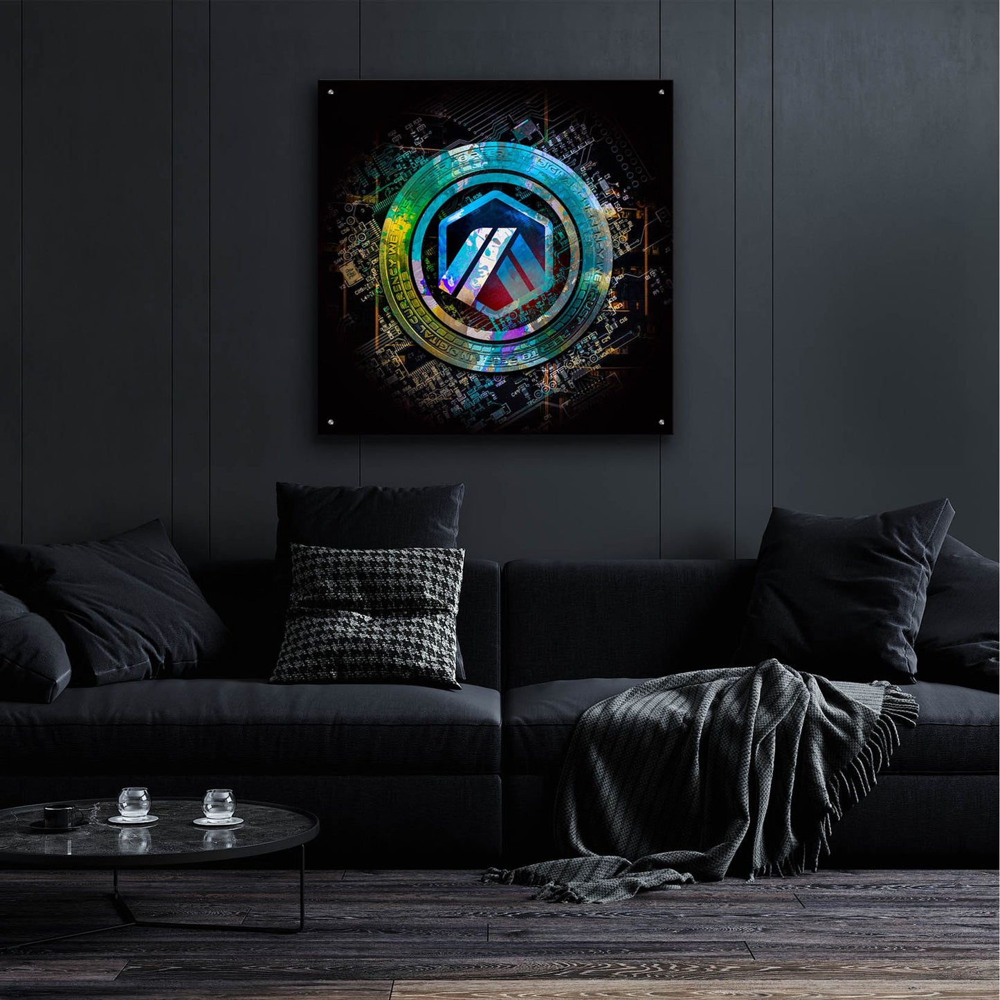 Epic Art 'Arbirtrum Crypto Power' by Epic Portfolio, Acrylic Glass Wall Art,36x36