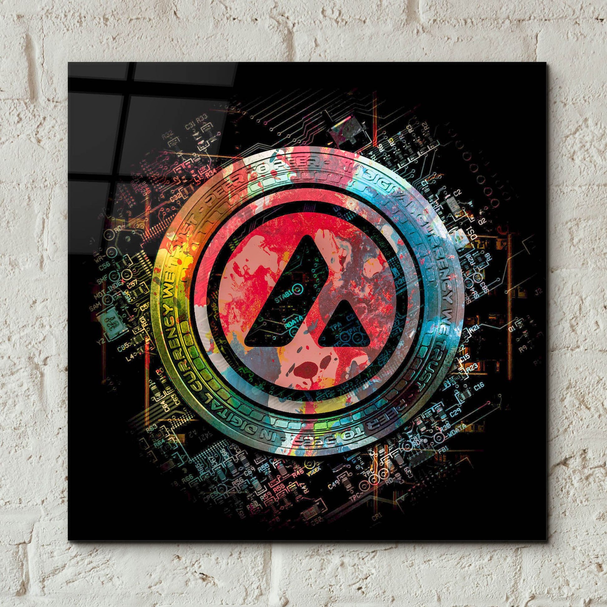 Epic Art 'Avalanche Crypto Power' by Epic Portfolio, Acrylic Glass Wall Art,12x12