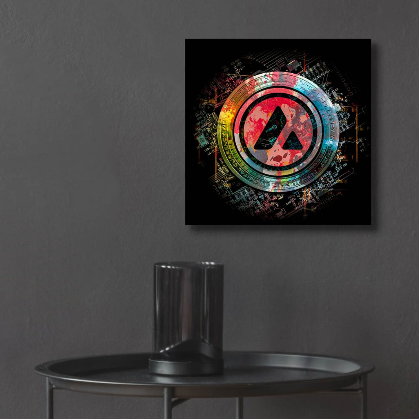 Epic Art 'Avalanche Crypto Power' by Epic Portfolio, Acrylic Glass Wall Art,12x12