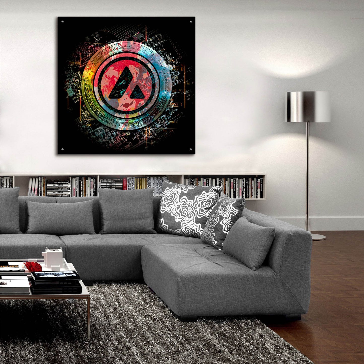 Epic Art 'Avalanche Crypto Power' by Epic Portfolio, Acrylic Glass Wall Art,36x36