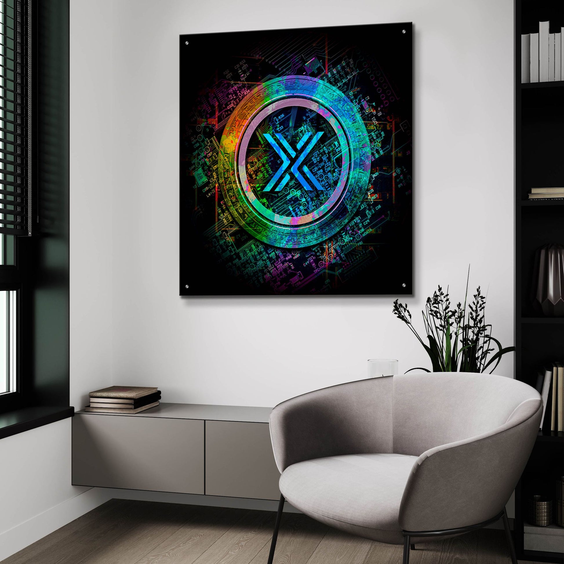 Epic Art 'immutable' by Epic Portfolio, Acrylic Glass Wall Art,36x36