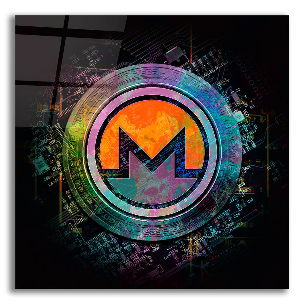 Epic Art 'Monero Crypto Power' by Epic Portfolio, Acrylic Glass Wall Art