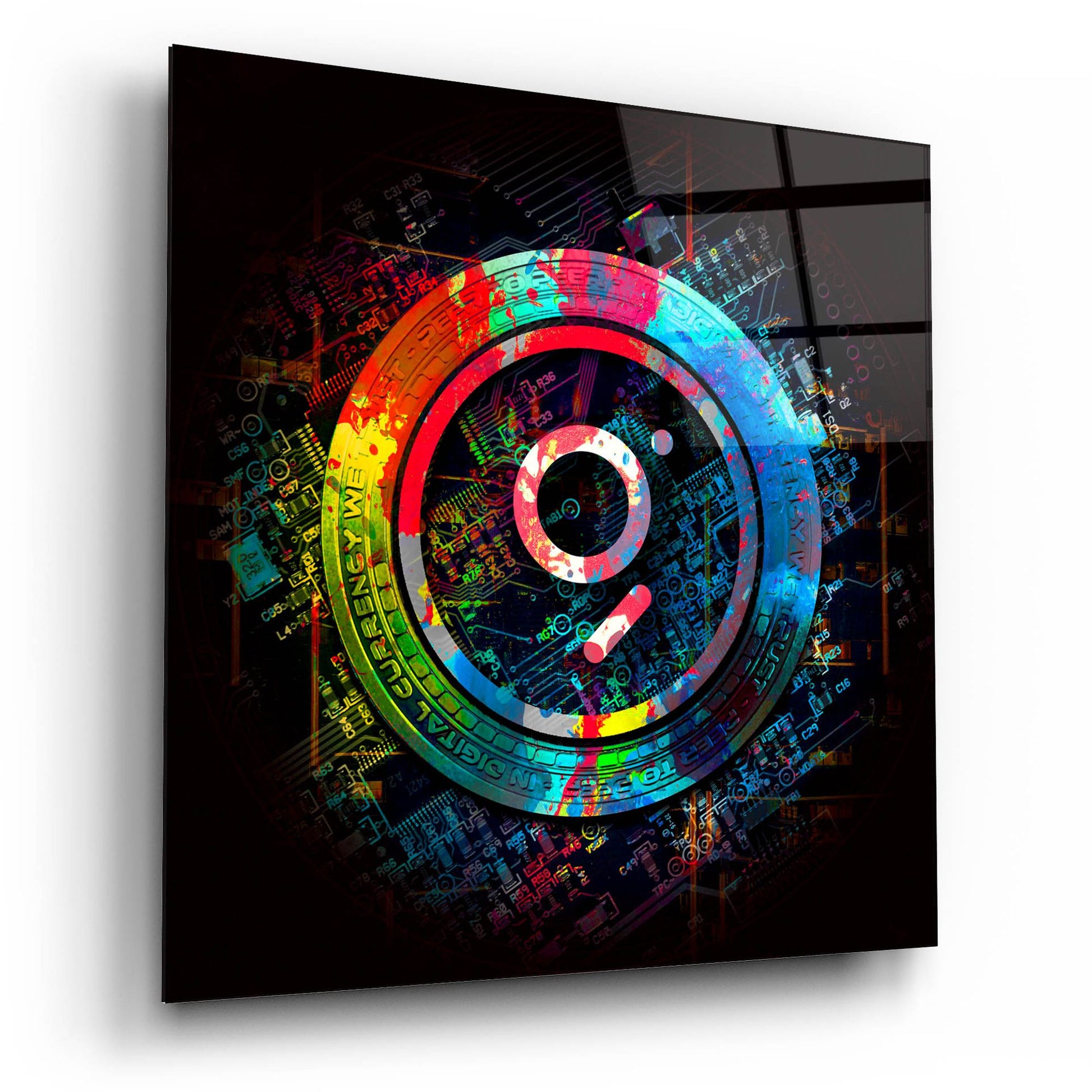 Epic Art 'The Graph GRT Crypto Power' by Epic Portfolio, Acrylic Glass Wall Art,12x12